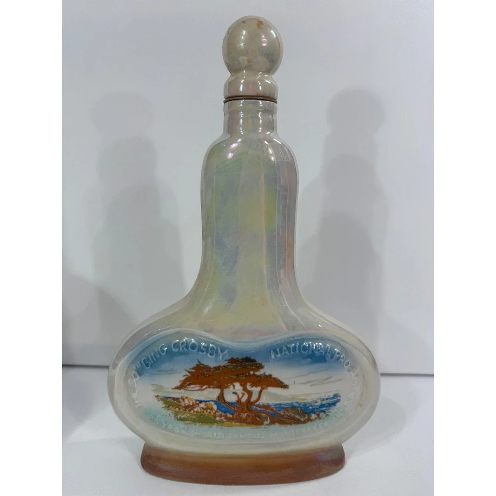 Vintage Jim Beam Bing Crosby Ntl Pro-Am Decanter Set 29th & 30th Regal China